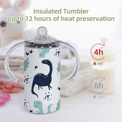 12oz Skinny Sublimation Sippy Cup